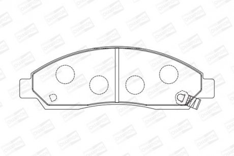 Тормозные колодки передние Isuzu D-Max I / Great Wall Hover CHAMPION 572643CH