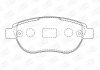 Гальмівні колодки передні Citroen C3, C4, Xsara, Picasso / Peugeot 1007, 206, 207, 307, Partner CHAMPION 573031CH (фото 1)