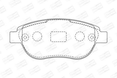 Гальмівні колодки передні Citroen C3, C4, Xsara, Picasso / Peugeot 1007, 206, 207, 307, Partner CHAMPION 573031CH