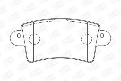 Гальмівні колодки задні Opel Movano A / Renault Master II / Nissan InterStar CHAMPION 573055CH (фото 1)