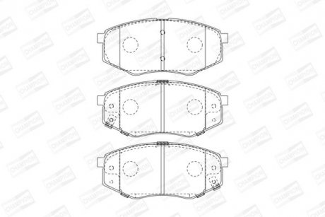 Гальмівні колодки передні Hyundai VI, Sonata IX20 CHAMPION 573454CH