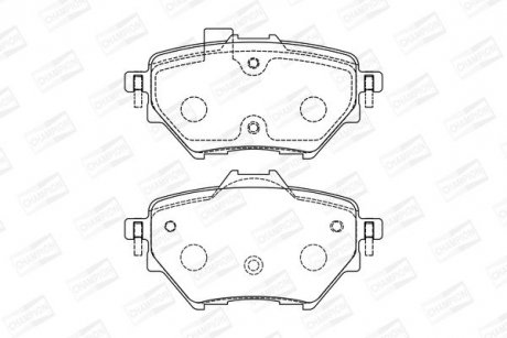 Тормозные колодки задние Opel Combo / Peugeot 2008, 3008, 308, Partner / Toyota / Citroen Berlingo CHAMPION 573605CH