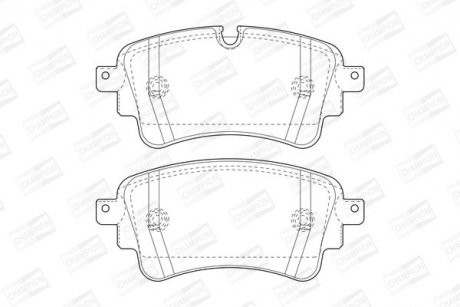Гальмівні колодки задні Audi A4, A5 / VW Touareg CHAMPION 573628CH