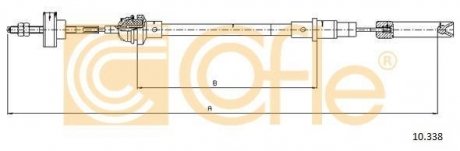 Трос сцепления COFLE 10.338