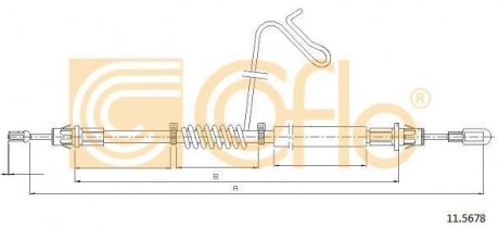 Трос ручника COFLE 11.5678