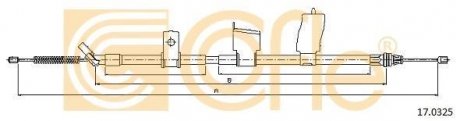 Трос ручника COFLE 17.0325