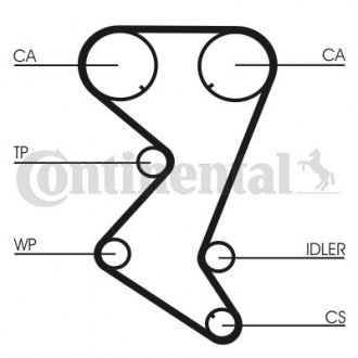 Комплект ремня ГРМ + помпа Conti Contitech CT1110WP1