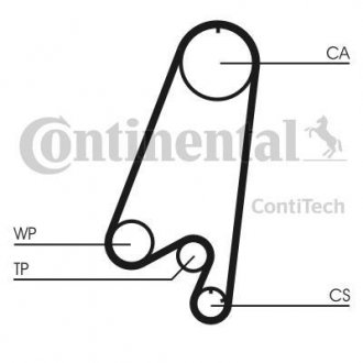 Комплект ременя ГРМ CONTINENTAL Contitech CT910K1