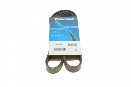 Ремень генератора поликлиновый DAYCO 6PK1381