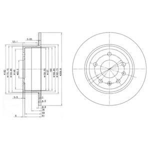 Диск тормозной OPEL Omega/Senator "R D270mm "86-94 Delphi BG2381