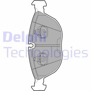 Гальмівні колодки дискові AUDI/BMW/MERCEDES/VW TT/7(E38)/E(W210)/Golf/Passat "97-06 Delphi LP1002