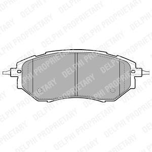 Тормозные колодки дисковые SUBARU Forester/Legacy/Outback/Tribeca "F "04>> Delphi LP1941