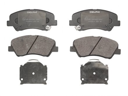 Тормозные колодки дисковые HUYNDAI/KIA Accent/Rio "F "10>> Delphi LP2497