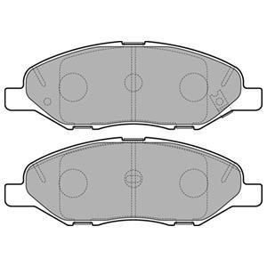 Тормозные колодки дисковые NISSAN Micra/Tiida/Note "F "04>> Delphi LP3169