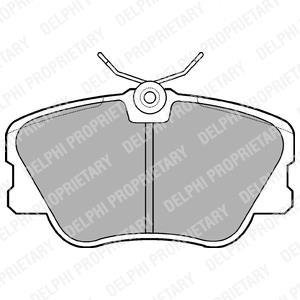 Тормозные колодки дисковые MERCEDES 190(W201)/200(W124)E(W124) "F "84-95 Delphi LP499