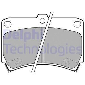 Тормозные колодки дисковые MAZDA/KIA 121/323/Rio "89-98 Delphi LP743