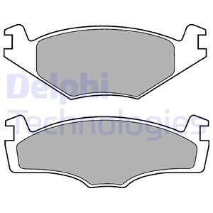 Гальмівні колодки дискові AUDI/SEAT/SKODA/VW A3/Leon/Toledo/Fabia/Octavia/Bora/Golf IV "97>> Delphi LP756 (фото 1)