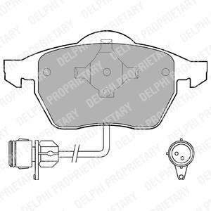 Гальмівні колодки дискові AUDI/FORD/SEAT/VW 100/A4/A6/Galaxy/Alhambra/Sharan "F "91-00 Delphi LP784