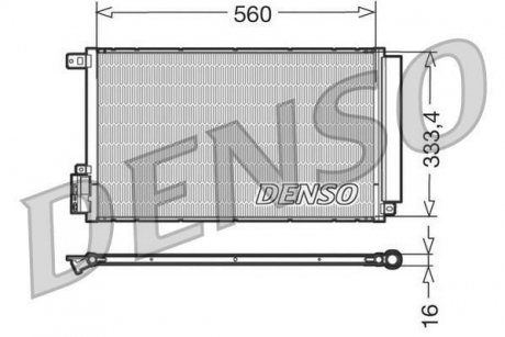 Конденсер кондиционера DENSO DCN13109