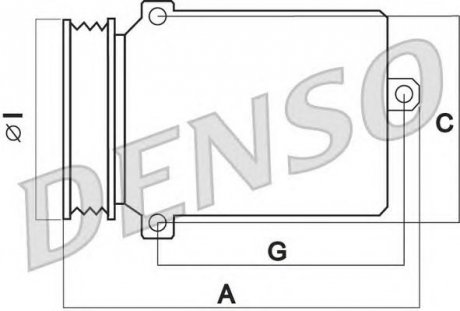 Компресор кондиціонера SMART ROADSTER (452) 03-05; MITSUBISHI COLT CZC (RG) 06-09 DENSO DCP17054