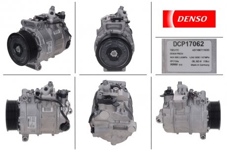 Компрессор кондиционера MERCEDES-BENZ R-CLASS (W251, V251) 06-12,GL-CLASS (X164) 06-12,M-CLASS (W164) DENSO DCP17062