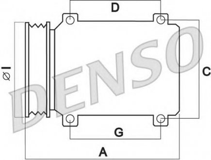 Компресор кондиціонера DENSO DCP50124