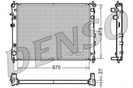 Радіатор охолоджування DENSO DRM36012