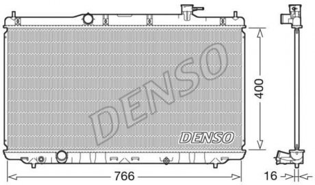 Радиатор охлаждения DENSO DRM40038