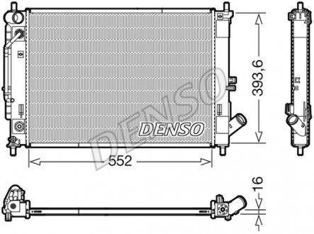 Радіатор HYUNDAI/KIA Creta/Elantra/i30/Cerato/K3 "13-18 DENSO DRM41016