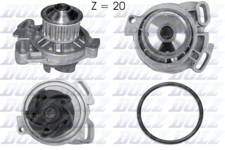 Водяний насос AUDI 100/ VOLVO 240 740 760 940 960 / VW LT 28 I LT 40-55 I LT28-50 DOLZ A154