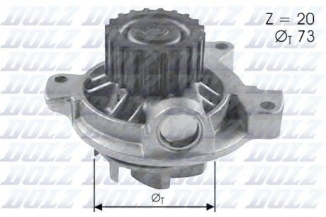 Водяний насос AUDI 100 (4A, C4) / VW LT 28-46 II LT Mk II LT28-50 TRANSPORTER DOLZ A280