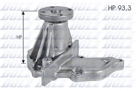 Водяний насос FORD Fiesta IV (JA_, JB_) Fiesta (JH_, JD_) Focus (DA_) Focus C-Max Fusion (JU_) MAZDA DOLZ F133