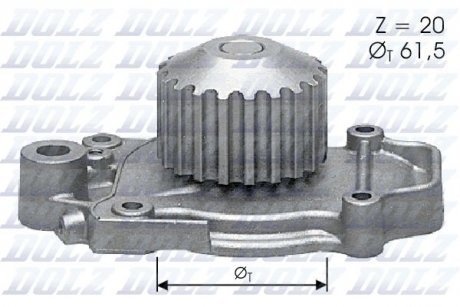 Водяний насос DOLZ H118 (фото 1)