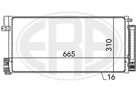 Радиатор ERA 667004