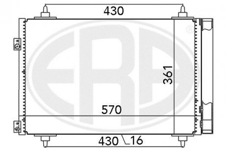 Радіатор ERA 667013