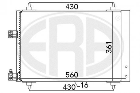 Радиатор ERA 667020