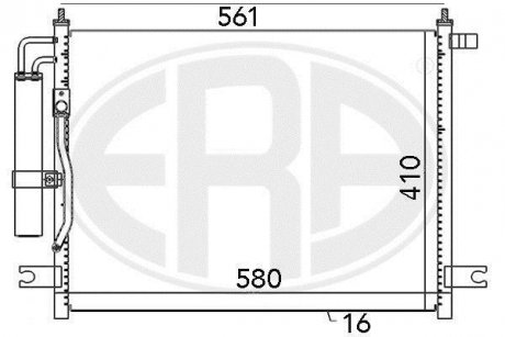 Радіатор ERA 667034