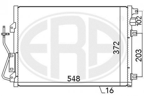 Радіатор ERA 667038