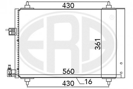 Радіатор ERA 667039