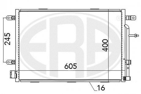 Радиатор ERA 667052