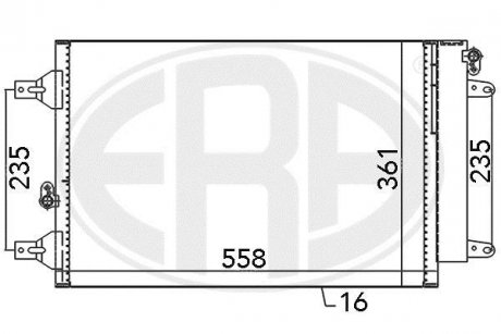 Радиатор ERA 667059