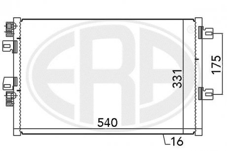 Радиатор ERA 667073