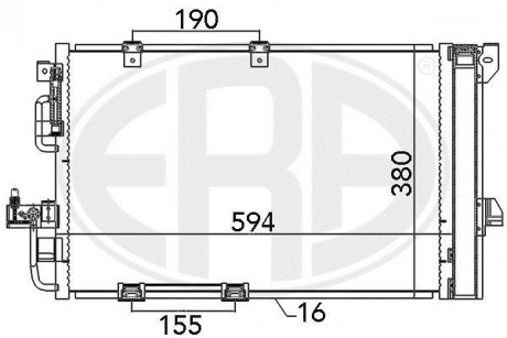 Радіатор ERA 667082