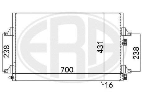 Радиатор ERA 667106