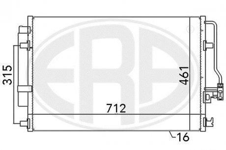 Радиатор ERA 667110