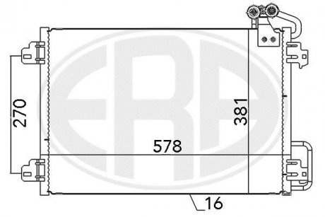 Радиатор ERA 667127