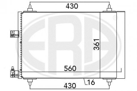 Радиатор ERA 667132