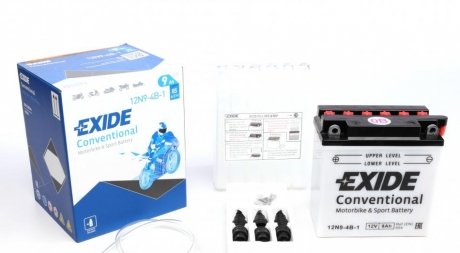 Стартерная батарея (аккумулятор) EXIDE 12N9-4B-1