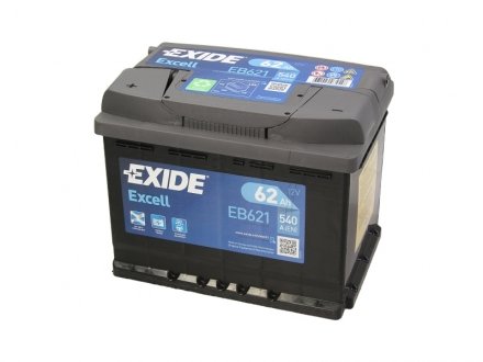 Аккумулятор EXCELL 12V/62Ah/540A EXIDE EB621