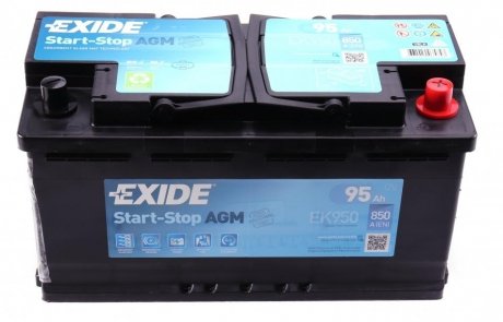 Стартерна батарея (акумулятор) EXIDE EK950